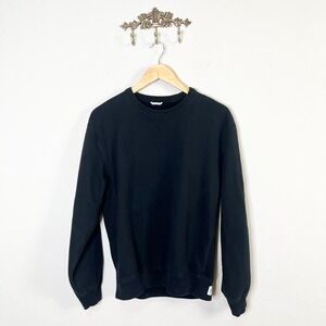 Reigning Champ Black Midweight Terry Standard Crewneck Sweatshirt RC-3997 Medium